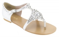 Joan & David Women's Kath Leather Sandals Off White 6 M Joan & David Women's Kath Leather Sandals Off White 6 M