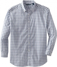 Perry Ellis Men's Long Sleeve Solid Plaid Woven Perry Ellis Men's Long Sleeve Solid Plaid Woven