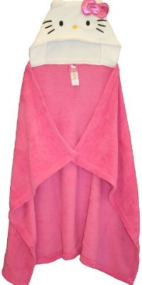 Hello Kitty Hooded Wrap - Pink-One Size Hello Kitty Hooded Wrap - Pink-One Size