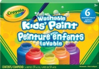 Crayola Washable Kid's Paint (6 Assorted Colors) 2 oz Each