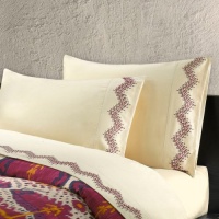 Natori Chapan 300TC 4-Piece Sheet Set Oyster Grey, King Natori Chapan 300TC 4-Piece Sheet Set Oyster Grey, King