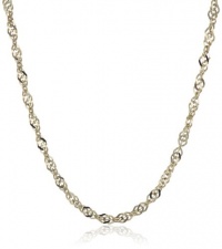 Klassics 10k Yellow Gold 1.35mm Solid Singapore Chain Necklace Klassics 10k Yellow Gold 1.35mm Solid Singapore Chain Necklace