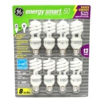 GE 13-Watt Energy SmartTM - 8 Pack - 60 watt replacement GE 13-Watt Energy SmartTM - 8 Pack - 60 watt replacement