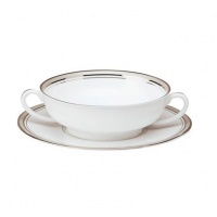 Philippe Deshoulieres Excellence Grey Cream Soup Saucer