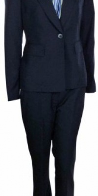 Nine West Women's Pleated Collar Pant Suit Nine West Women's Pleated Collar Pant Suit
