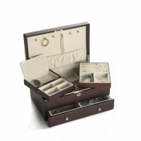 Wallace Dark Walnut Jewelry Box with Mini Box and Drawer Wallace Dark Walnut Jewelry Box with Mini Box and Drawer