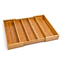Seville Classics Bmb17036 Expandable Bamboo Utensil Tray Seville Classics Bmb17036 Expandable Bamboo Utensil Tray