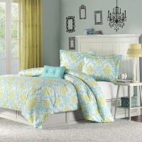 Katelyn Printed Comforter Set Size: Full/Queen, Color: Teal Katelyn Printed Comforter Set Size: Full/Queen, Color: Teal