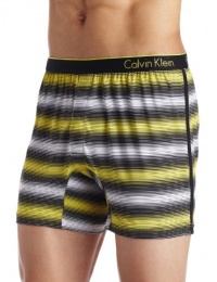 Calvin Klein Men's One Microfiber Slim Fit Boxer Fashion, Mchenry Stripe/Angelfish, X-Large