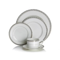 Mikasa Infinity Band 5-Piece Place Setting, Service for 1 Mikasa Infinity Band 5-Piece Place Setting, Service for 1