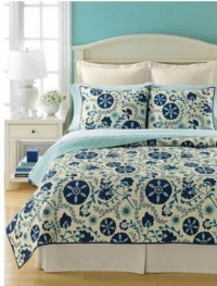 Martha Stewart Collection Bedding, Suri Flowers Twin Quilt Martha Stewart Collection Bedding, Suri Flowers Twin Quilt