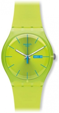 Swatch Men's SUOG702 Quartz Green Dial Plastic Date Watch Swatch Men's SUOG702 Quartz Green Dial Plastic Date Watch