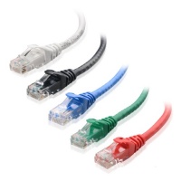 Cable Matters 5-Color Combo, Cat6 Snagless Ethernet Patch Cable in Black, Blue, White, Red, and Green 3 Feet