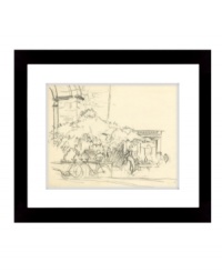 Create a sense of relaxation in the kitchen or dining room with this breezy cafe scene. Simply sketched and, with a sleek black frame from Lauren Ralph Lauren, it's an effortless addition to any home. Create a sense of relaxation in the kitchen or dining room with this breezy cafe scene. Simply sketched and, with a sleek black frame from Lauren Ralph Lauren, it's an effortless addition to any home.