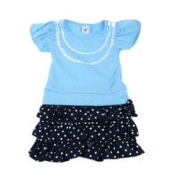 Zehui Baby-girls Necklace Bow-knot Ruffled Skirt (1 Piece) Zehui Baby-girls Necklace Bow-knot Ruffled Skirt (1 Piece)