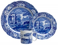 Spode Blue Italian 12-Piece Dinnerware Set, Service for 4 Spode Blue Italian 12-Piece Dinnerware Set, Service for 4