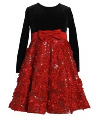 Bonnie Jean Girls 2-6X Stretch To Floral Bonaz Skirt, Red, 4 Bonnie Jean Girls 2-6X Stretch To Floral Bonaz Skirt, Red, 4