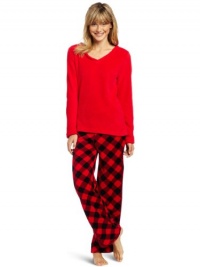 Sweet Juniors Buffalo Check Print Pant Set Sweet Juniors Buffalo Check Print Pant Set