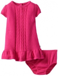 Nautica Baby-Girls Infant Solid Cable Sweater Dress, Bright Pink, 12 Months Nautica Baby-Girls Infant Solid Cable Sweater Dress, Bright Pink, 12 Months