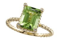 Genuine Peridot Ring by Effy Collection® in 14 kt Yellow Gold Size 8 Genuine Peridot Ring by Effy Collection® in 14 kt Yellow Gold Size 8