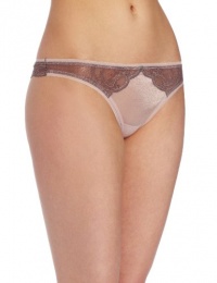 Calvin Klein Women's Naked Glamour Limited Edition Thong, Sparrow, Large Calvin Klein Women's Naked Glamour Limited Edition Thong, Sparrow, Large