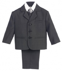 5 Piece Dark Gray Suit with Shirt, Vest, and Tie - Size 2T 5 Piece Dark Gray Suit with Shirt, Vest, and Tie - Size 2T