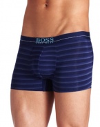 HUGO BOSS Men's Striped Microfiber Boxer Brief