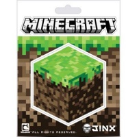 Minecraft Grass Block 4 x 5 Sticker by Jinx Minecraft Grass Block 4 x 5 Sticker by Jinx