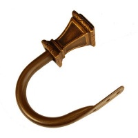 BCL Drapery Hardware 125SQHB Trumpeted Square Holdback, Set of 2, Antique Gold BCL Drapery Hardware 125SQHB Trumpeted Square Holdback, Set of 2, Antique Gold