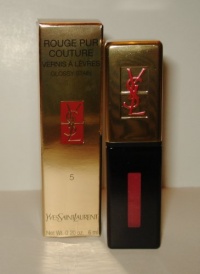 Yves Saint Laurent ROUGE PUR COUTUREVernis À Lèvres Glossy Stain 5 Rouge Vintage 0.20 oz Yves Saint Laurent ROUGE PUR COUTUREVernis À Lèvres Glossy Stain 5 Rouge Vintage 0.20 oz