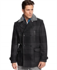 Load up on style this season with this modern peacoat from INC International Concepts. Load up on style this season with this modern peacoat from INC International Concepts.