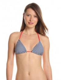 Splendid Women's Malibu Stripe Triangle Bra, Navy, X-Small Splendid Women's Malibu Stripe Triangle Bra, Navy, X-Small