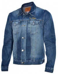 True Religion Brand Men's Jimmy Trucker 56 Rebel Denim Jacket-Blue-2XL True Religion Brand Men's Jimmy Trucker 56 Rebel Denim Jacket-Blue-2XL