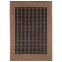 Couristan Recife Checkered Field Indoor/Outdoor Area Rug - Black/Cocoa Couristan Recife Checkered Field Indoor/Outdoor Area Rug - Black/Cocoa