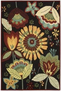 Fantasy FA12 Rectangle Rug, 5-Feet by 7.6-Feet, Black Fantasy FA12 Rectangle Rug, 5-Feet by 7.6-Feet, Black