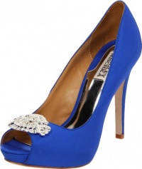 Badgley Mischka Women's Goodie Peep-Toe Pump,Royal,8 M US Badgley Mischka Women's Goodie Peep-Toe Pump,Royal,8 M US