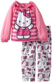 AME Sleepwear Girl's Hello Kitty 2-Piece Sleep Set, Pink, 8 AME Sleepwear Girl's Hello Kitty 2-Piece Sleep Set, Pink, 8