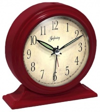 Infinity Instruments Boutique Red- 6 Metal Alarm Clock Infinity Instruments Boutique Red- 6 Metal Alarm Clock