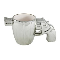 Chrome Gun Pistol Coffee Mug Chrome Gun Pistol Coffee Mug