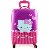 Hello Kitty Hardshell Spinner Rolling Luggage Case [Purple]