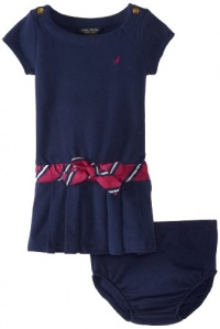 Nautica Baby-Girls Infant French Terry Dress Tie Silk Waist, Naval Blue, 18 Months Nautica Baby-Girls Infant French Terry Dress Tie Silk Waist, Naval Blue, 18 Months