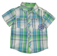 GUESS Kids Baby Boy Plaid Shirt with Back Art (12-2, PLAID (12M) GUESS Kids Baby Boy Plaid Shirt with Back Art (12-2, PLAID (12M)