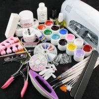 9W UV Gel Lamp + Nail Art UV Gel Kit Decoration File Brushes Glitter Full Set 9W UV Gel Lamp + Nail Art UV Gel Kit Decoration File Brushes Glitter Full Set