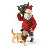 Department 56 Possible Dreams Man's Best Friend Santa, 10-1/2-Inch Department 56 Possible Dreams Man's Best Friend Santa, 10-1/2-Inch
