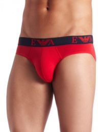 Emporio Armani Men's Embossed Logo Waistband Brief Emporio Armani Men's Embossed Logo Waistband Brief