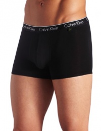 ck one Men's Cotton Stretch Trunk, Black, Small