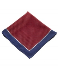 Change up your normal pocket square pattern with this houndstooth version from Club Room. Change up your normal pocket square pattern with this houndstooth version from Club Room.