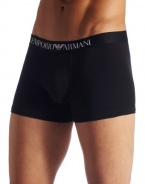 Emporio Armani Men's Cotton Stretch Boxer Brief, Black, Large