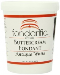 Fondarific Buttercream Antique White Fondant, 2-Pounds Fondarific Buttercream Antique White Fondant, 2-Pounds