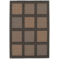 Couristan Recife Summit Indoor/Outdoor Area Rug - Cocoa/Black Couristan Recife Summit Indoor/Outdoor Area Rug - Cocoa/Black